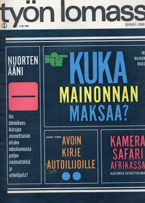 Työn lomassa n:o 3 1966 Porvoo. Albin Kaasinen. Alastomien s