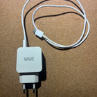 Wave verkkolaturi 2 x USB, 17W, valkoinen + 1 johto - pikkukuva 1