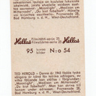 Hellas Purkkakuva Filmitähti-sarja n:o 54 TED HEROLD Purukum - pikkukuva 2