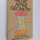 Ernst Snapper : Metric affine geometry - pikkukuva 1