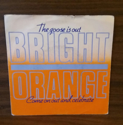 BRIGHT ORANGE Single STM 8202 1982 Ruotsi