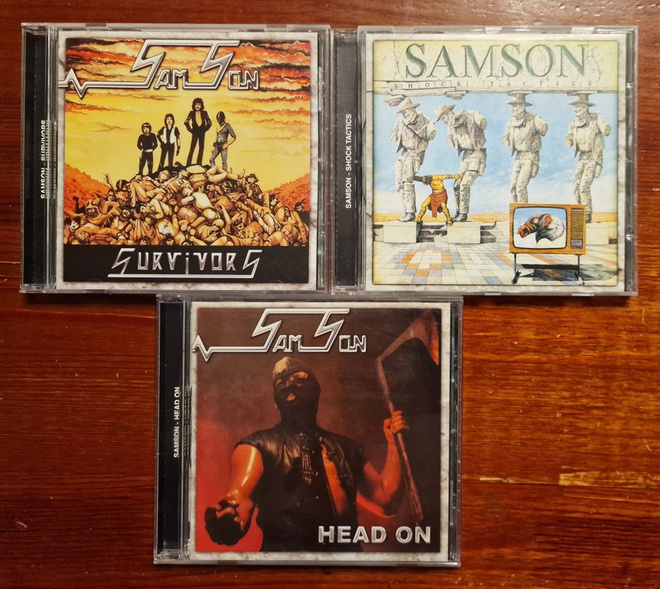 3 kpl SAMSON Cd:eitä [Head on, Survivors & Shock Tactics]