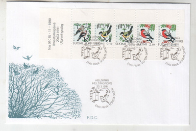 FDC 1991 AV lintuja.