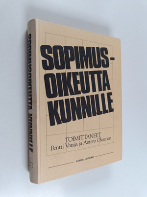 Pentti ym. (toim.) Vataja : Sopimusoikeutta kunnille