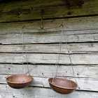 Vanha rustiikkinen tasapainovaaka, n. 1900–1940 - pikkukuva 2