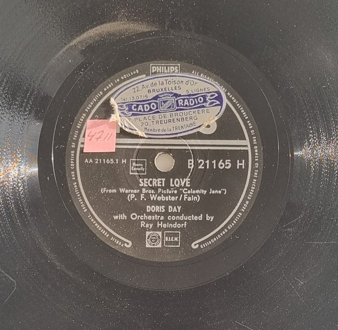 Savikiekko 1953 - Doris Day - Philips B 21165 H