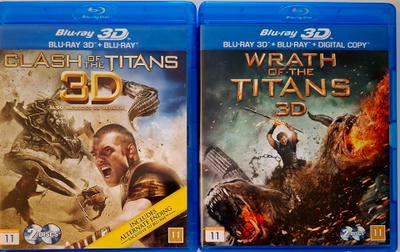 CLASH OF THE TITANS & WRATH OF THE TITANS 3D BLU-RAY