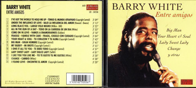 BARRY WHITE . CD-LEVY . ENTRE AMIGOS