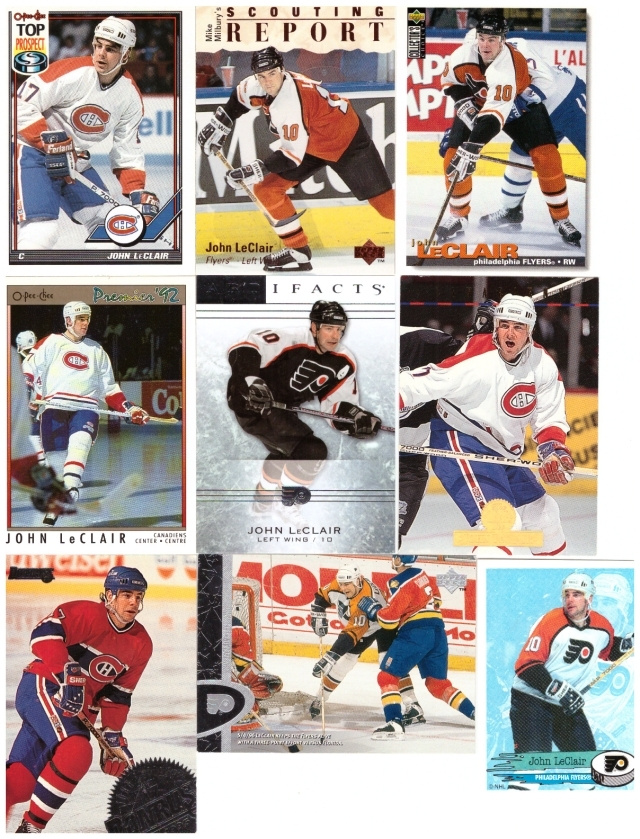 9 x JOHN LeCLAIRE Canadiens, Flyers