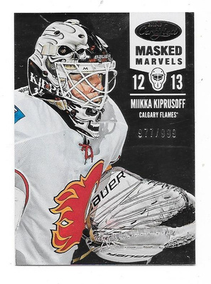2012-13 Certified Masked Marvels #113 Miikka Kiprusoff /999