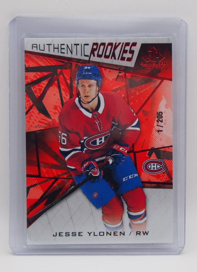 2021-22 Sp game used Red fragment Jesse Ylönen 1/205