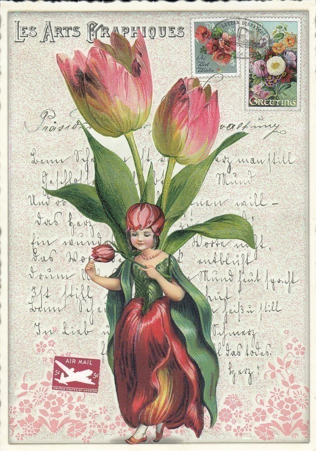 Tulppaanikeiju (Tausendschön-kortti)