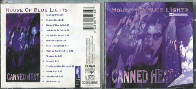 CANNED HEAT . CD-LEVY . HOUSE OF BLUE LIGHTS