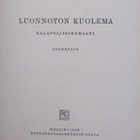 Dorothy L. Sayers: Luonnoton kuolema, Otava 1937. 310 s. - pikkukuva 4
