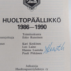 Esko (toim.k.) Runoinen : Huoltopäällikkö 1986-1990 (sign... - pikkukuva 2