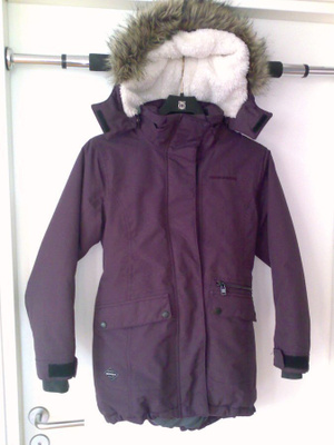 Didriksons  tyttöjen talviparka, tummaluumu, 150 cm