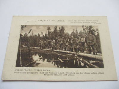 AKS Karjalan POULESTA Marssi päälle kulkenut - 1923