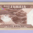 Zambia 5 Kwacha v.1986-87 UNC P-25d - pikkukuva 2