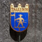 Tallinn Emalinen raskasmetallinen merkki. Halkaisija - 17 mm - pikkukuva 2