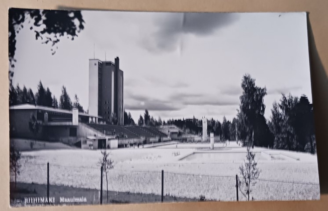 Riihimäki, maauimala, vanha mv valokuvapk, ei p.