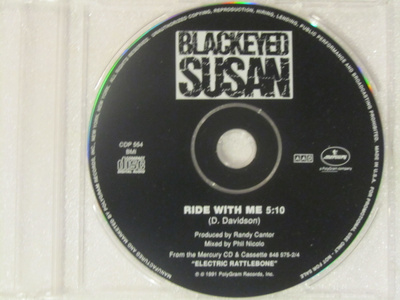 Blackeyed Susan • Ride With Me PROMO CD-Single