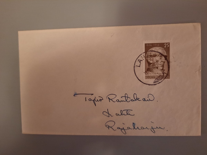FDC Suomi 1956 JV Snellman
