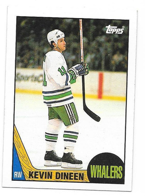 1987-88 Topps #124 Kevin Dineen Hartford Whalers