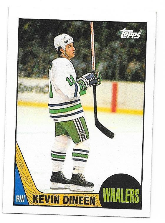 1987-88 Topps #124 Kevin Dineen Hartford Whalers