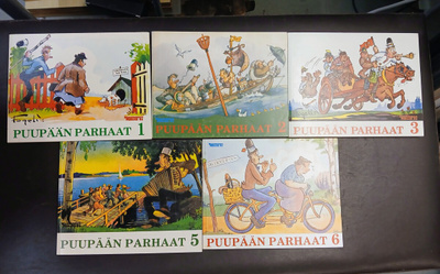 Pekka Puupää sarjakuva albumeita, Puupään parhaat 1-3 ja 5-6