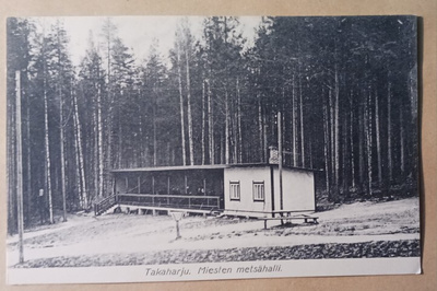 Takaharju, parantola, miesten metsähalli, mv pk, ei p.