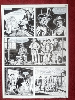 2 x Tex Willer ORIGINAALI SIVU Giacomo Danubio Tex 7/2013