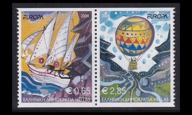 Kreikka 2224-5Cp ** Europa loma (2004)