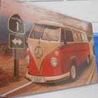VW BUS CALIFORNIA 20CM X 30CM (45 200) (met-258) peltikyltti - pikkukuva 2