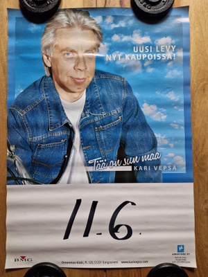 Kari Vepsä Keikkajuliste 60 x 42 cm
