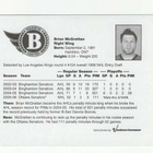 Brian McGrattan Binghamton Senators Team Issue Postcard - pikkukuva 2