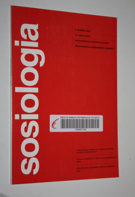 Sosiologia 3/2005 : Westermarck-seuran julkaisu