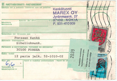 1981 pakettikortti