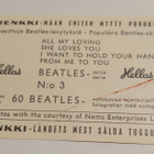 Beatles Jenkki- purkkakortti Hellas - pikkukuva 2