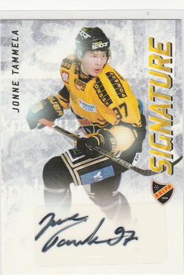 2015/16 Cardset Signature Jonne Tammela , Kalpa