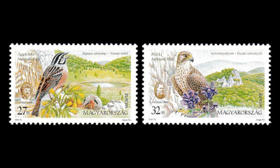 Unkari 4549-50 ** Europa luonnonpuistot (1999)