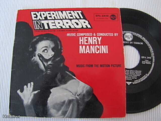 Henry Mancini Experiment in Terror 7 45 Soundtrack Saksa '62
