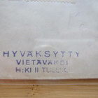 R-Helsinki kuori 1948 Tsekkiin tullin ja tuloleimoin - pikkukuva 2