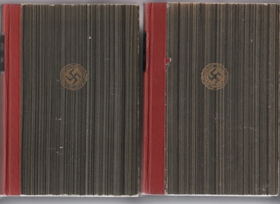 Hitler: Taisteluni 1 - 2,WSOY 1941,1.painos molemmat,sid,K3