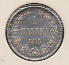 1915 1 markka kl8