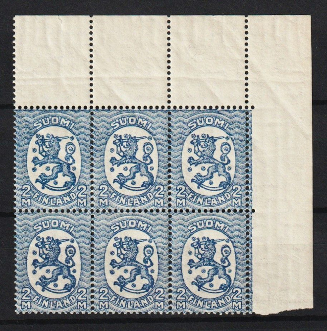 1927 2mk Hakaristi-vl Leijona-merkki kuusilo leimaamattomana
