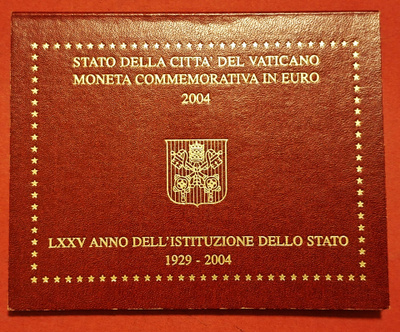 Vatikaani, 2 Euro 2004, Vatican City State 75 vuotta.