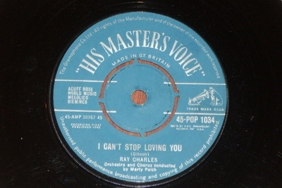 7" RAY CHARLES - I Can't Stop Loving You - 1962 single EX-