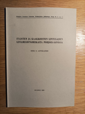 Itäisten ja kaakkoisten lintulajien leviämisdynamiikasta