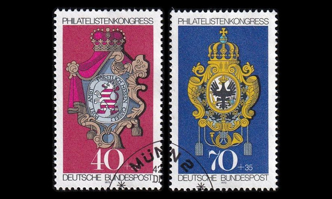 Saksa 764-5 o Postimerkkinäyttely IBRA (1973)