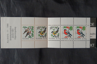 Postimerkkivihko Kauas kantaa kaukopuhelu 1991